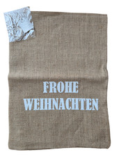 Jute Weihnachtssack 35x50cm Geschenkesack Jutesack Nikolaussack Geschenktasche