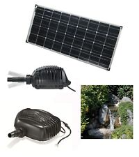 100W SOLAR BACHLAUFPUMPE TEICHPUMPE SOLARPUMPE GARTENTEICHPUMPE PUMPENSET TEICH 