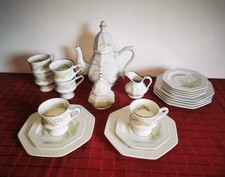 komplettes Kaffeeservice - "Sommerfarn" von Gallo  Leonardo-Fougére