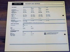 ROVER Serie 200 alle Mod. 1990