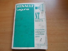 Werkstatthandbuch  NT 8157A Elektrische Schaltpläne Renault Laguna 2000