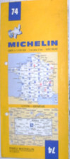 Michelin Frankreichkarte Blatt 74 Lyon - Geneve Maßstab 1 : 200.000
