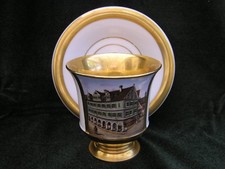 Veduten Tasse der Manufaktur Nymphenburg um 1820
