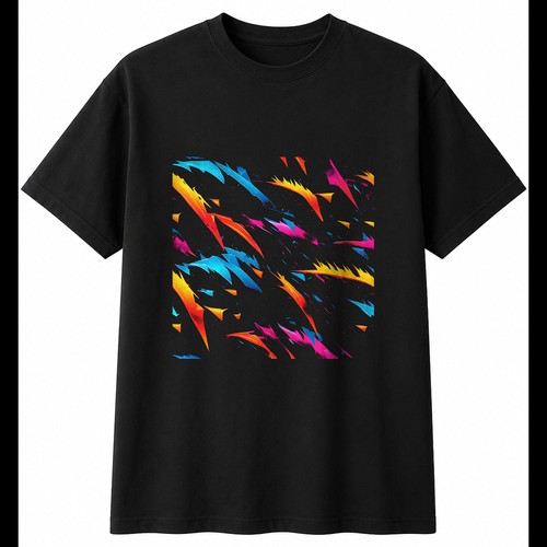 Neon sound wave shattered - wave,