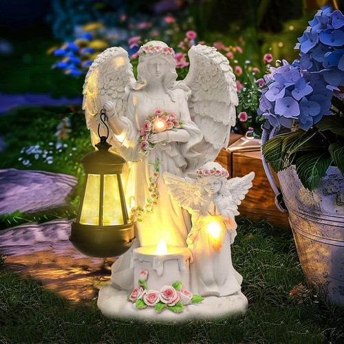 Solar engel gartenstatuen - engel,