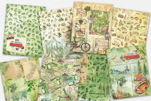 Scrapbook papier basteln - a4,