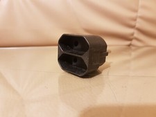 Stecker Mehrfachadapter Euro Adapter Verteiler 2 fach schwarz