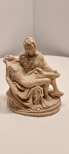 Michelangelo La Pietà Skulptur Figur signiert A Santini Italien  