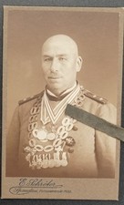 Foto Portrait Cdv Berlin Spandau Schützenkönig Ordensspange Abzeichen Medaille