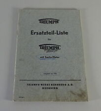 Teilekatalog / Ersatzteilliste Triumph Knirps mit Sachsmotor Stand 06/1955