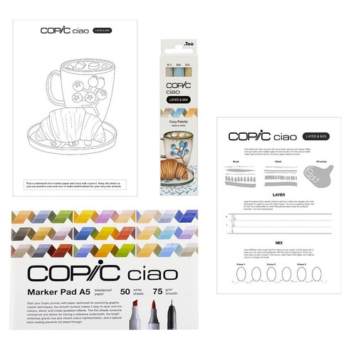 Copic ciao cozy palette - ciao, 3d