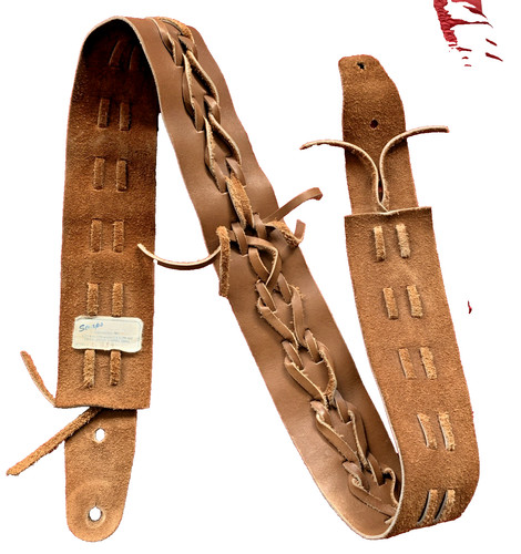 Gitarrengurt leder straps - ,, leder,