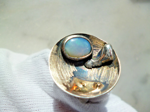 Designer ring silber gold - ring,