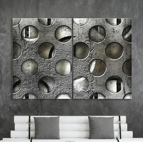 Metal world leinwand - metal,