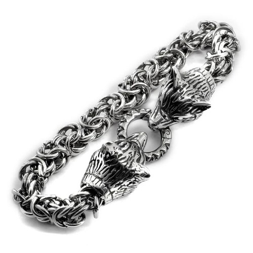 Wolfsköpfe armband lilien - armband,