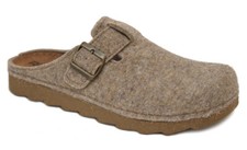Rohde Herren Pantoletten Clogs Foggia Leinen beige Filz Art. 7102-17 NEU