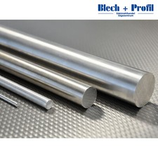 Edelstahl Rundstahl blank 3 - 50mm Rundmaterial h9 1.4404 V4A Stab Stange bis 2m