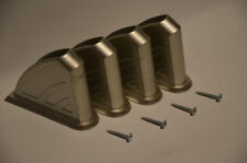 4 gebrauchte Kunststofffüße für max. 18mm MDF-/ HDF-/ OSB-Platten etc. | Silber