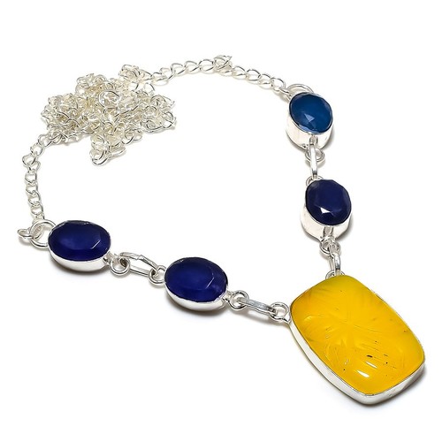 Gelber onyx blaue jade - gelber, onyx,