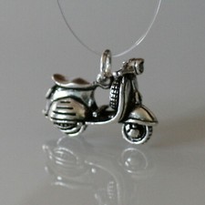 Kettenanhänger - Roller -  beweglich - Silber 925 