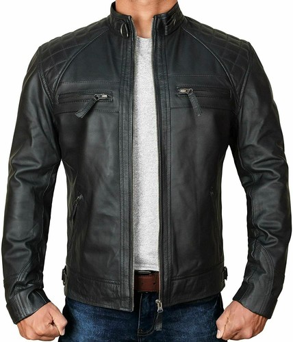 Herren vintage schwarz - schwarz, moto