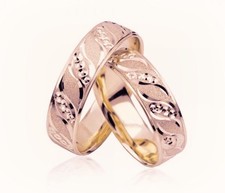 2x333 Gold Trauringe Eheringe