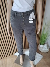 ❤️ Karostar wie Jewelly Boyfriend Baggy Jeans Hose K2800-5 in Grau M - XXXXL