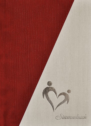 Stammbuch venus rot grau - stammbuch,
