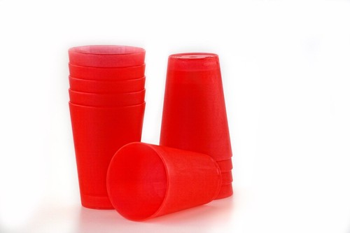 Rote plastik mehrweg - rote,