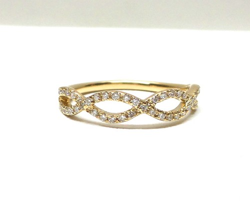 Diamant infinity ring 14k - diamant,