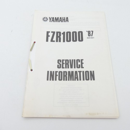 Yamaha fzr 1000 - yamaha, service
