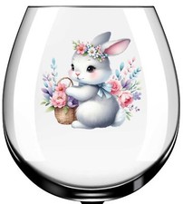 x12 Aquarell Ostern Hase Glas