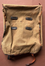 Alter Leder Leinen Tornister