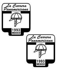 2x Rallye La Carrera car decal