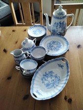 Kaffee/Tee-Service China Blau Porzellan