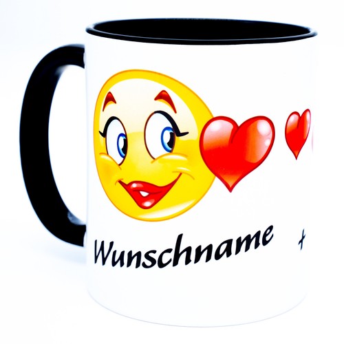 Herz tasse mit namen - herz,
