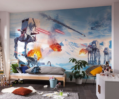 Star wars tapete hoth showdown - star,