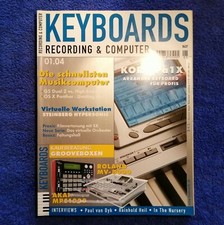 Keyboards 01-2004, Paul van Dyk, Akai MPC1000, Roland MV-8000, Korg Pa1X