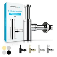 Bächlein Premium Design Siphon Universal für Waschbecken & Waschtisch Abfluss
