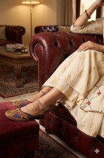 Damenschuhe Leder-Jutties