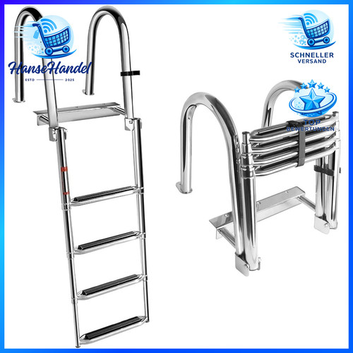 Badeleiter edelstahl stufig - badeleiter,