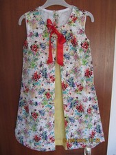 Mädchen Kleid Kinderkleid Sommerkleid Tunika Baumwolle für 6 bis 7 Jahre