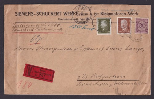Deutsches reich wertbrief mif - wertbrief,