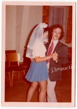 LUSTIGES "BRAUTPAAR" Tanzstunde ? Party ? * Vintage Foto um 1960