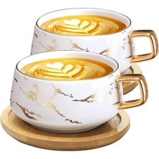 Elegante cappuccino tassen - elegante, set
