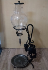 Weinspender Dekanter Glaskaraffe mit Motiv gebraucht