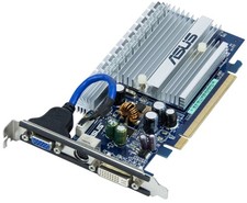 GRAFIKKARTE ASUS NVIDIA GEFORCE 7500 LE 256MB EN7500LE/HTD/P/256M/FSC/SI