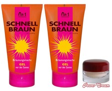 Joveka Schnellbraun Gel 2 X 150 ml + Gratis 1 X Power Face Cream 5 ml Sparpack