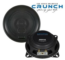 Crunch DSX42 10 cm (4") flacher 2-Wege Koaxial Lautsprecher 120 Watt Power 