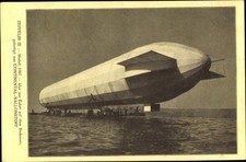 Ak Zeppelin III, Modell 1907, Continental-Ballonstoff - 11016759